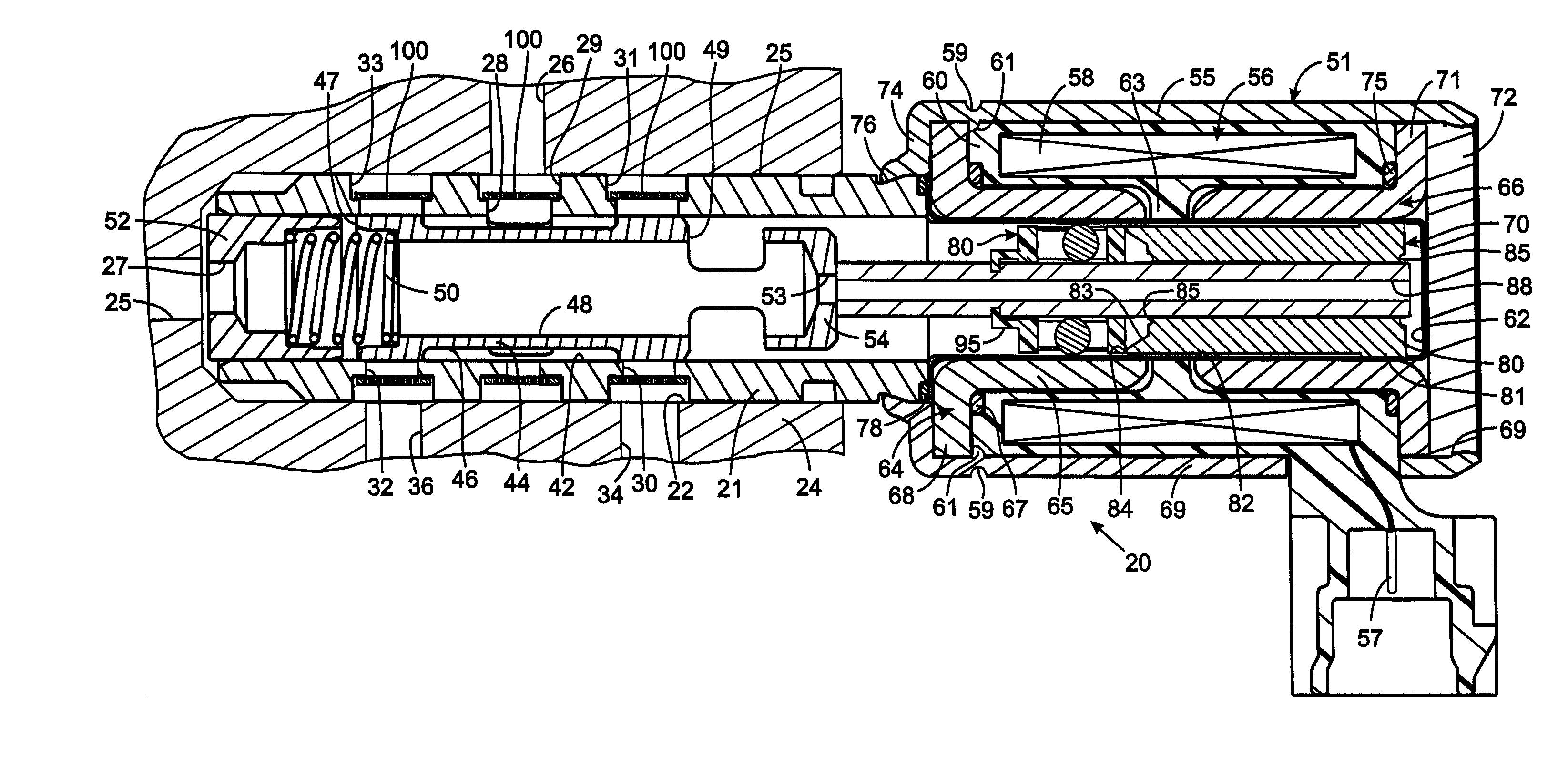 Filter band for an electrohydraulic valve