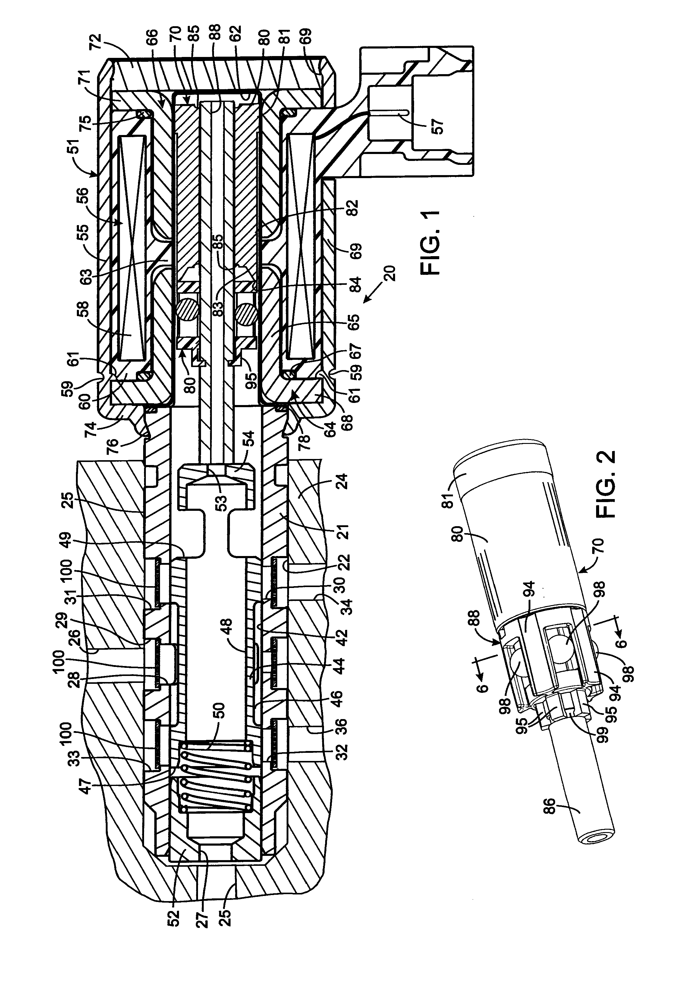 Filter band for an electrohydraulic valve