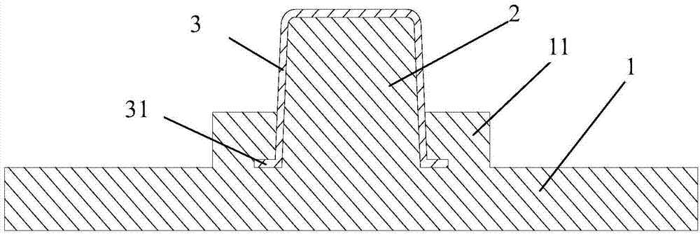 Dry land skiing floor brick and manufacture method