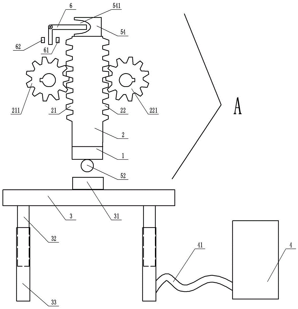 Device for avoiding excessive punching of punching machine