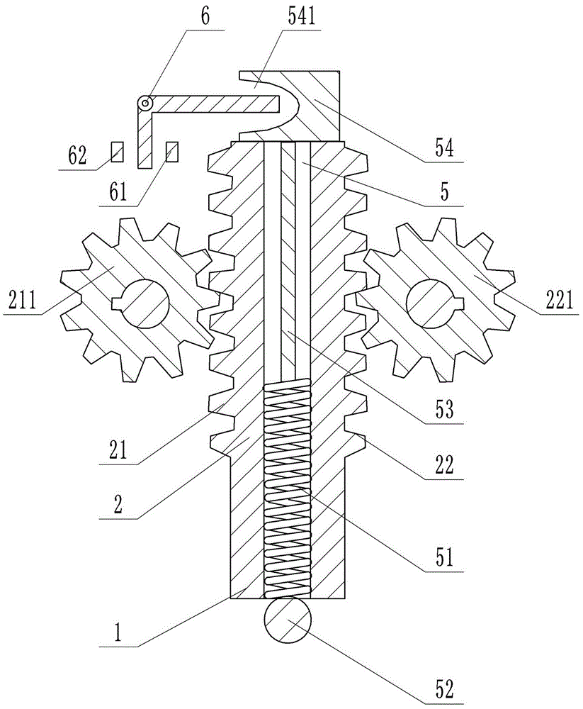 Device for avoiding excessive punching of punching machine