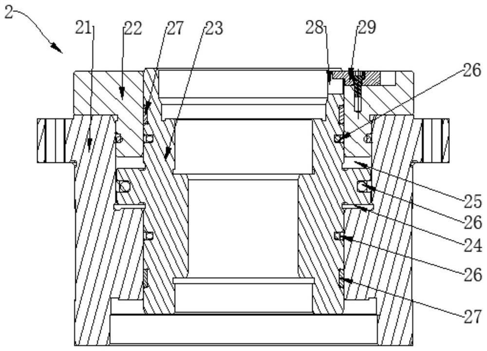 Two-piece tooth type indexing table based on worm and gear pair and gear compound transmission