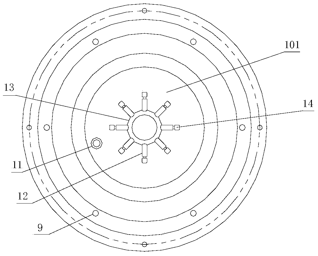 Multi-spray-nozzle bulky combustion low-NOx gas combustor