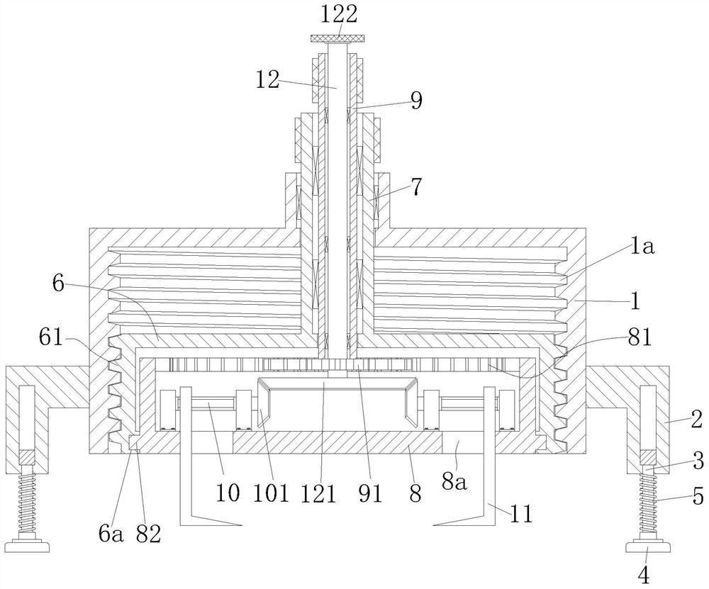 Dismounting tool for replacing end socket of chemical storage tank