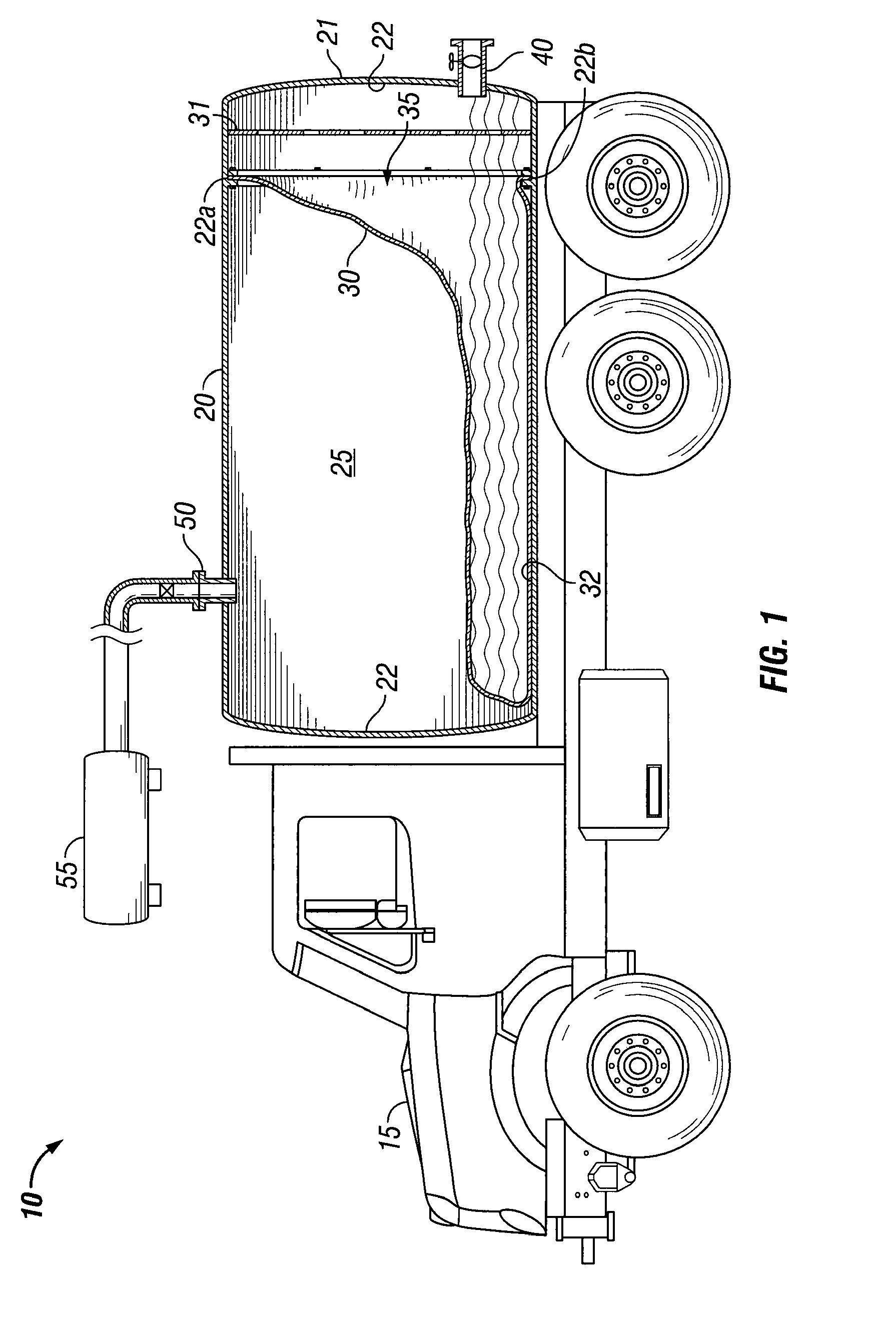 Multilayered bladder and carbon scrubber for storage tank