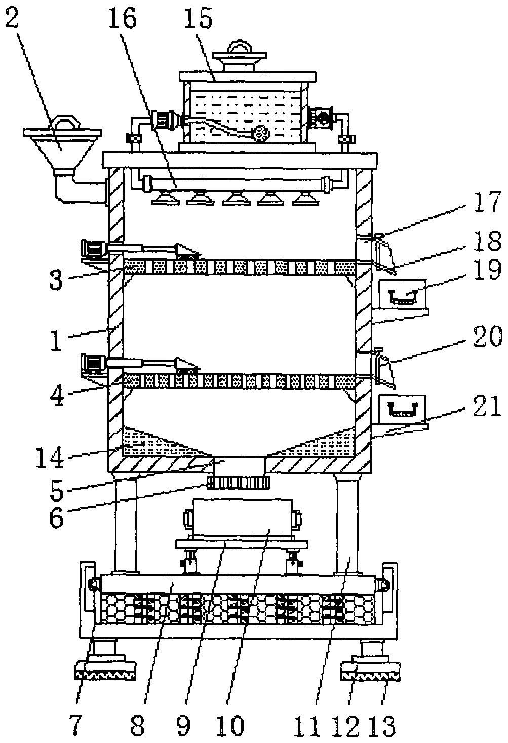 Medicine experiment filtering device for preventing medicine adhesion