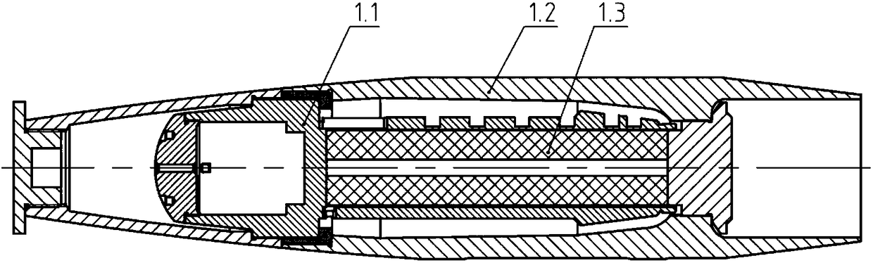 Testing device and method for material dynamic response testing under high axial overload