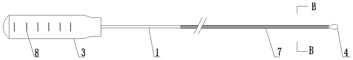 A device for pushing ovarian tissue slices