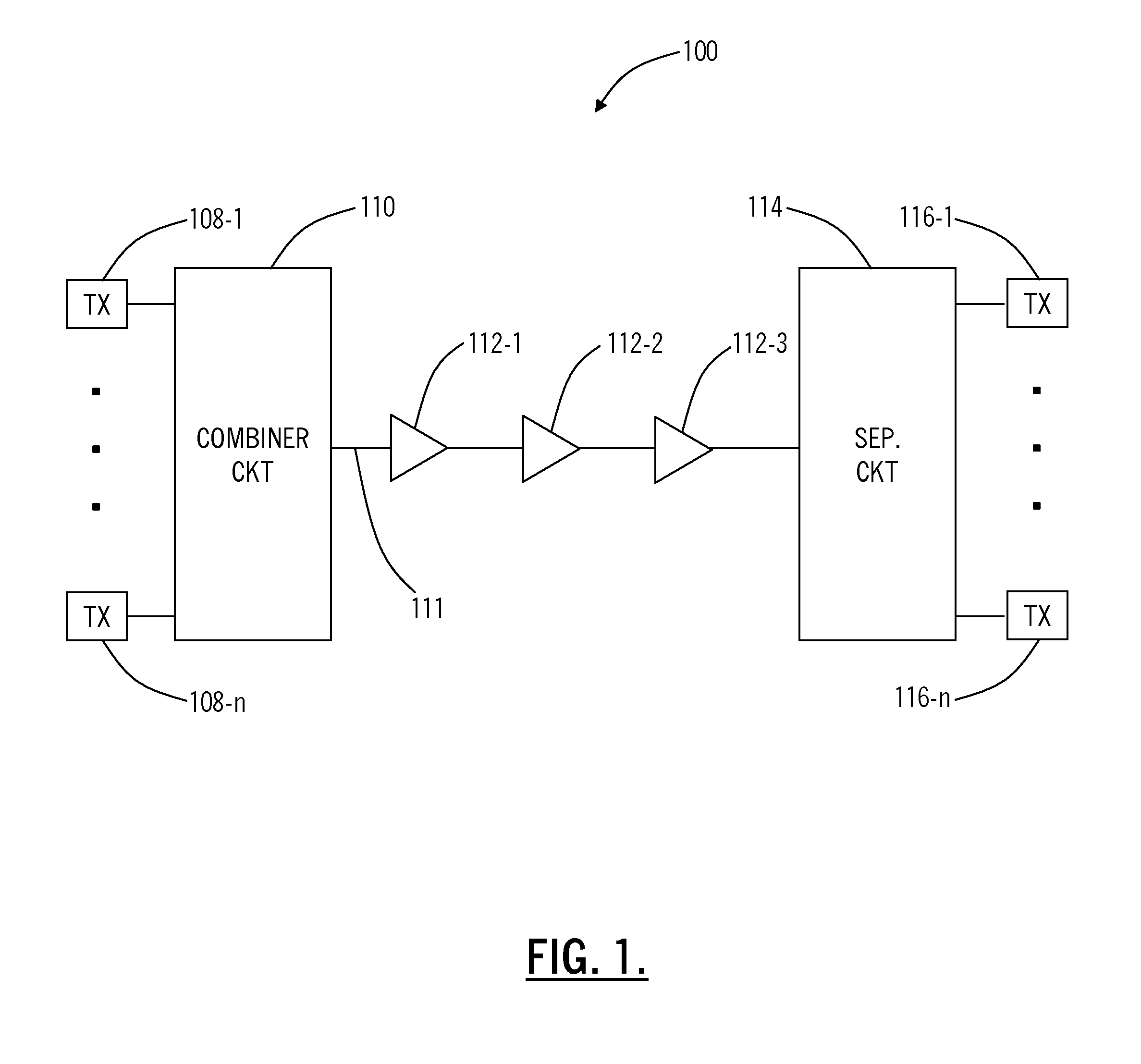 WDM system having chromatic dispersion precompensation