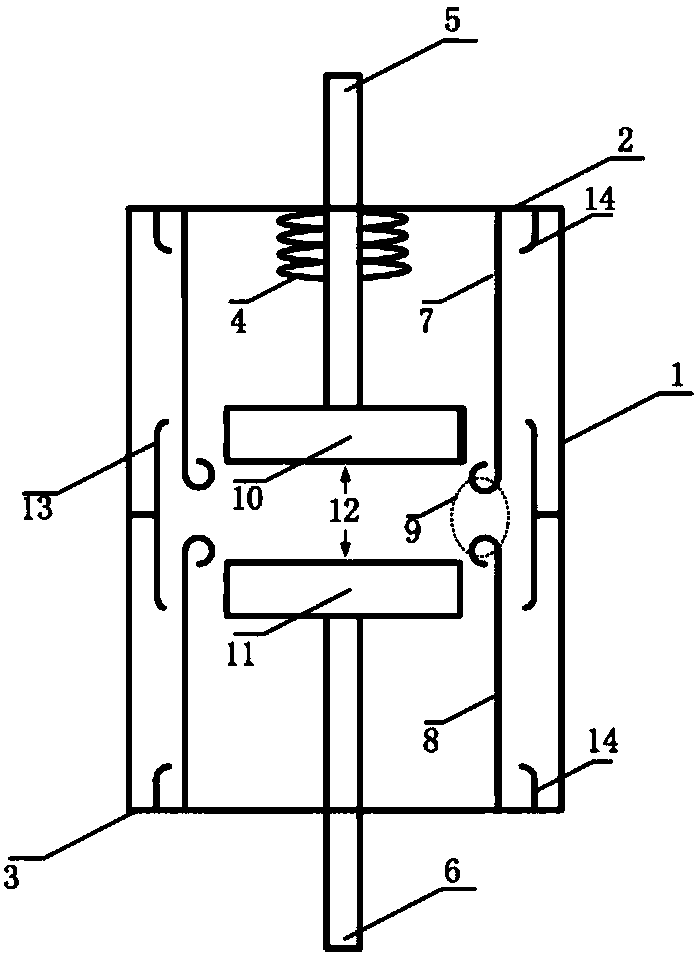 Contacts and vacuum interrupter with fixed fracture and short-circuit current breaking capability