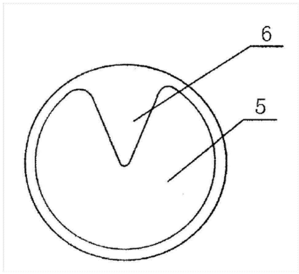 A breast pad without a gap in the water-absorbing layer and its production method