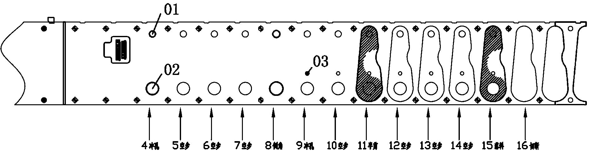 Forming process of car seat connecting plate