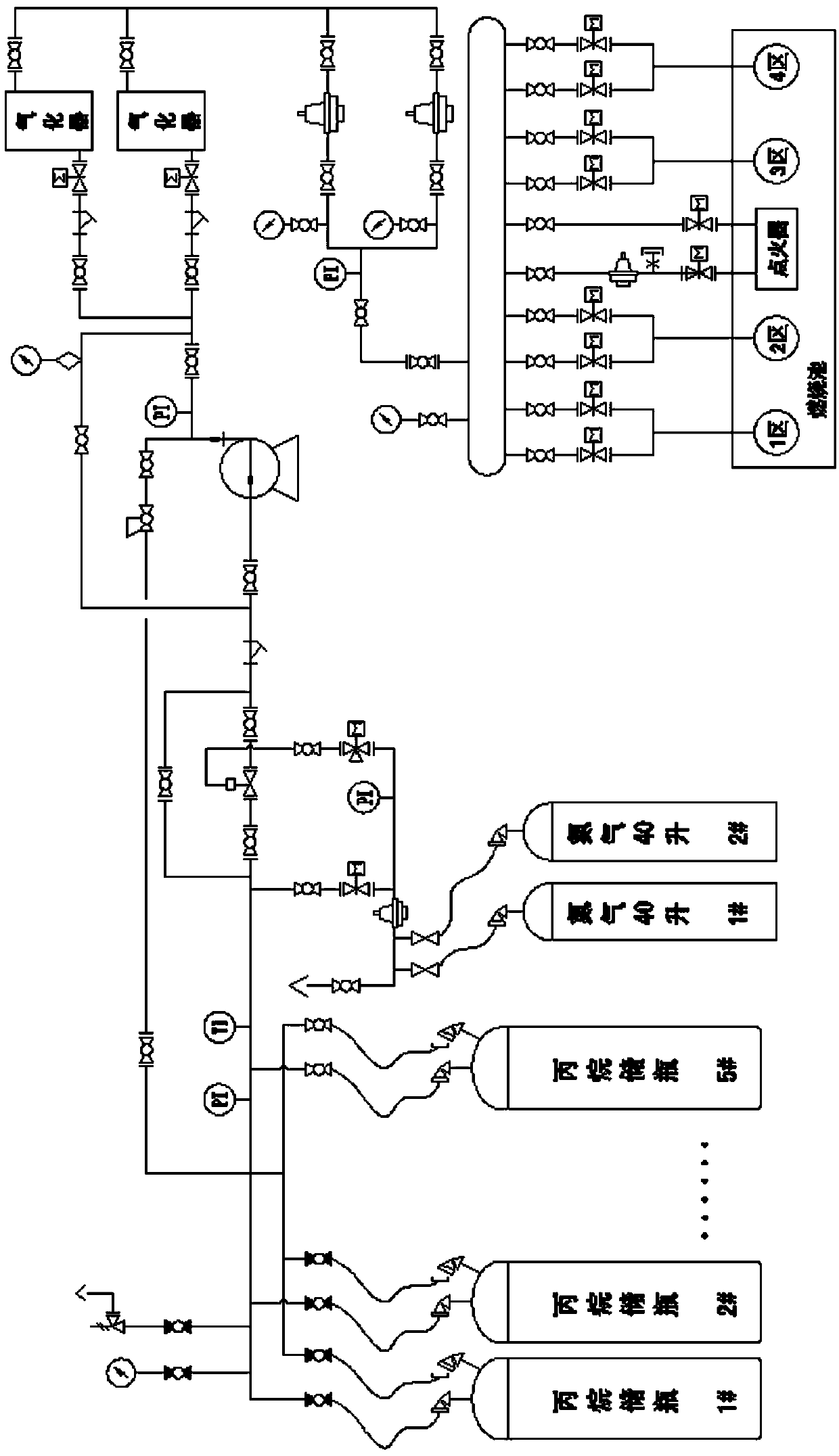 Realization method for simulating combustion flame of aviation kerosene by using combustion flame of propane