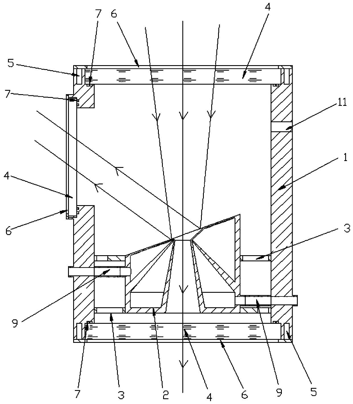 Vacuum sealing device for thermal diaphragm of solar telescope