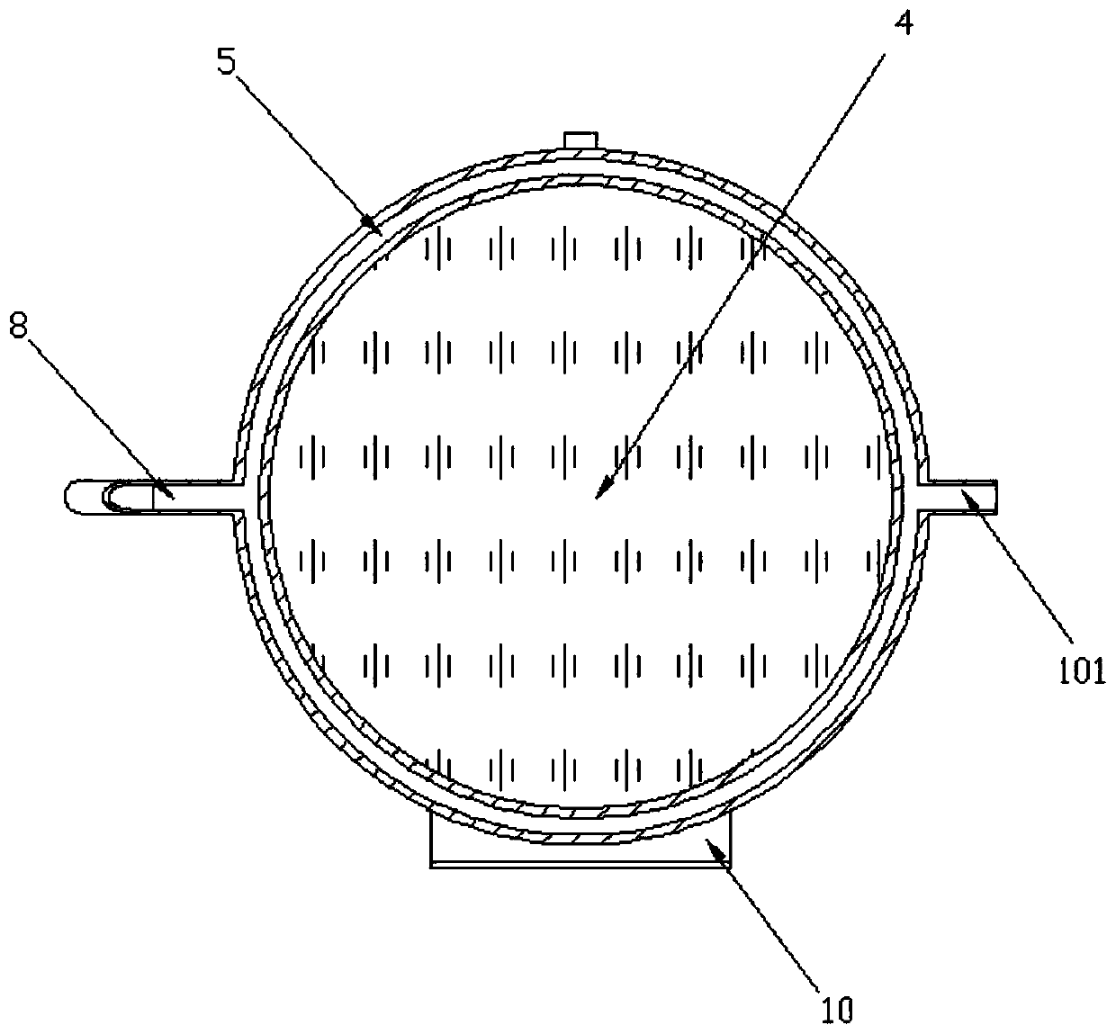 Vacuum sealing device for thermal diaphragm of solar telescope