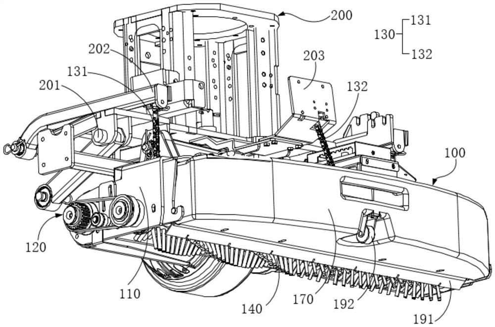 Cleaning rolling brush structure and cleaning robot