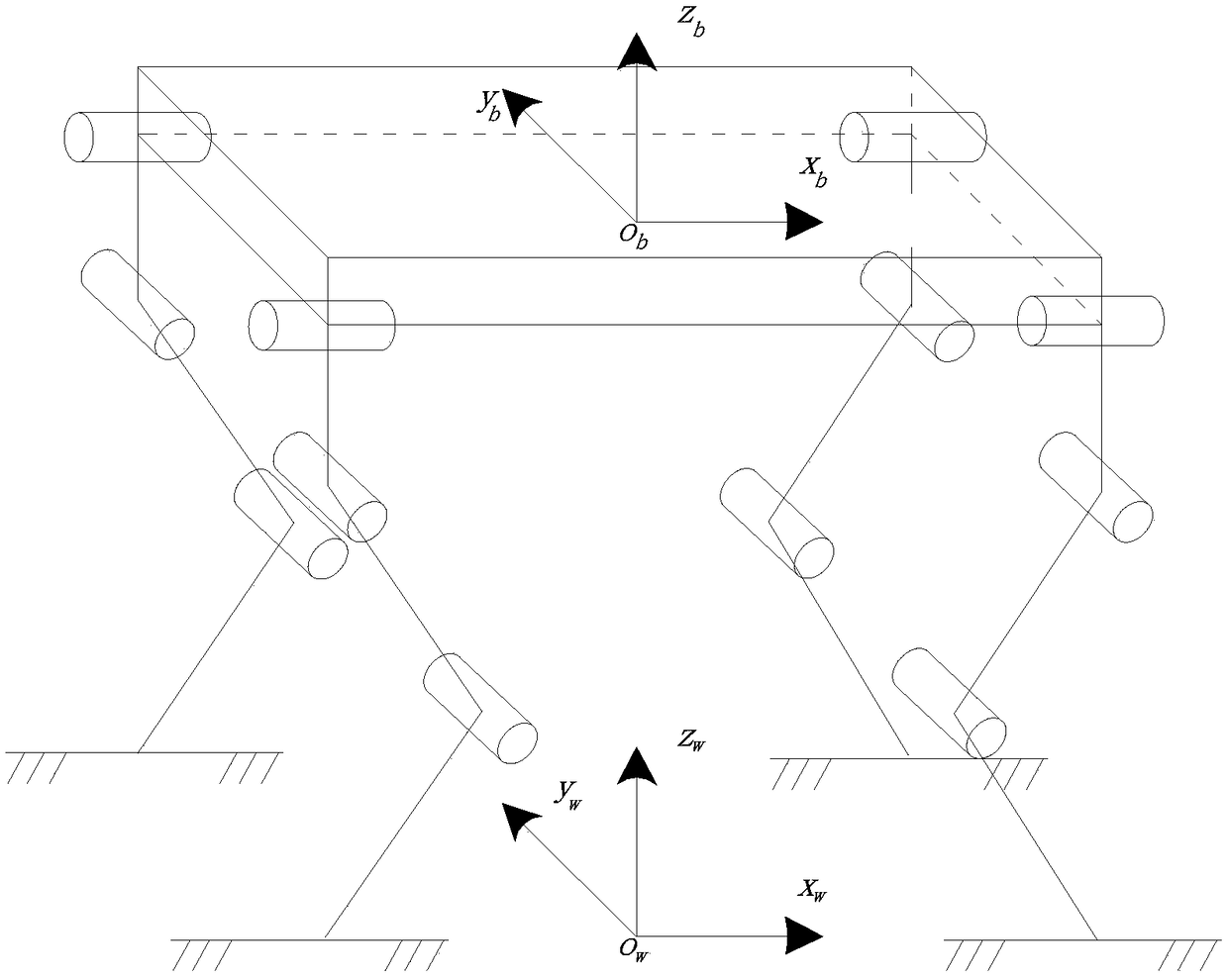 Quadruped robot body posture control method and quadruped robot body posture control device