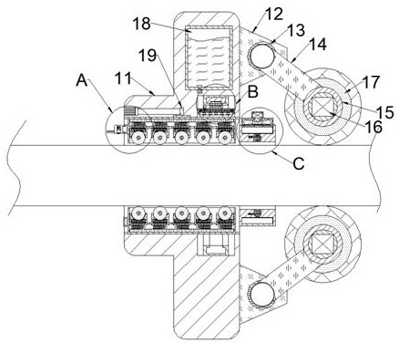 Cable skin maintenance device capable of prolonging service life of cable