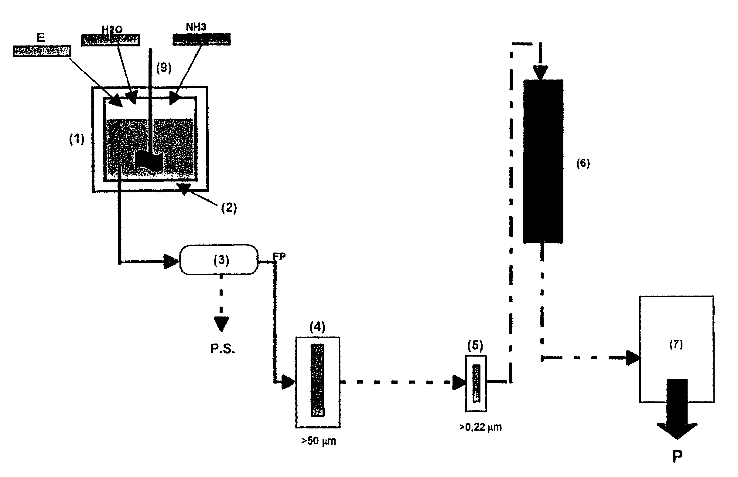 Continuous direct enzymatic protein solubilization process for industrial wastes