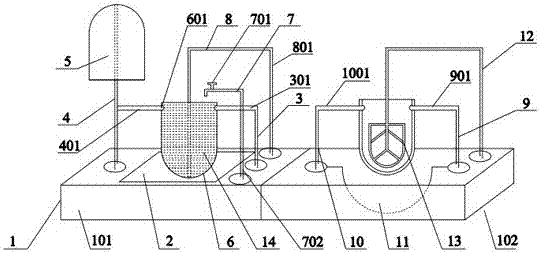 Mortar stirring operating table with cleaning device