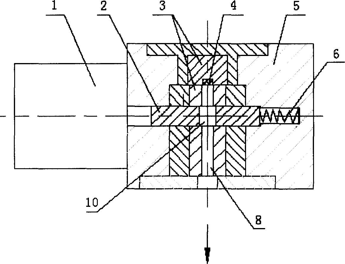 Valve type radioactive source screening device