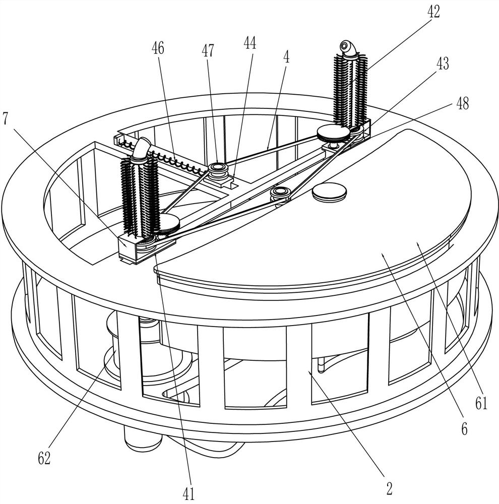 Metal pipeline spiral part rust removal device