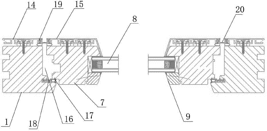 Aluminium-clad wood outward-opening door or window system