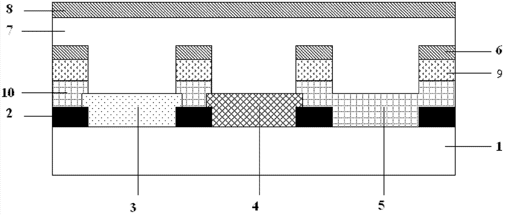 Semi-transmission and semi-reflection color-film substrate and manufacturing method thereof as well as liquid crystal display device