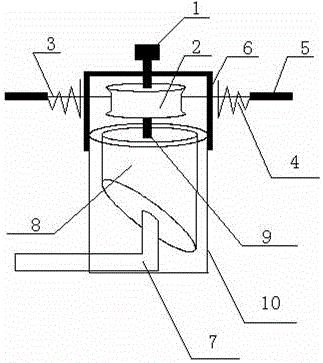 Butterfly cover fixing device for transformer gas relay