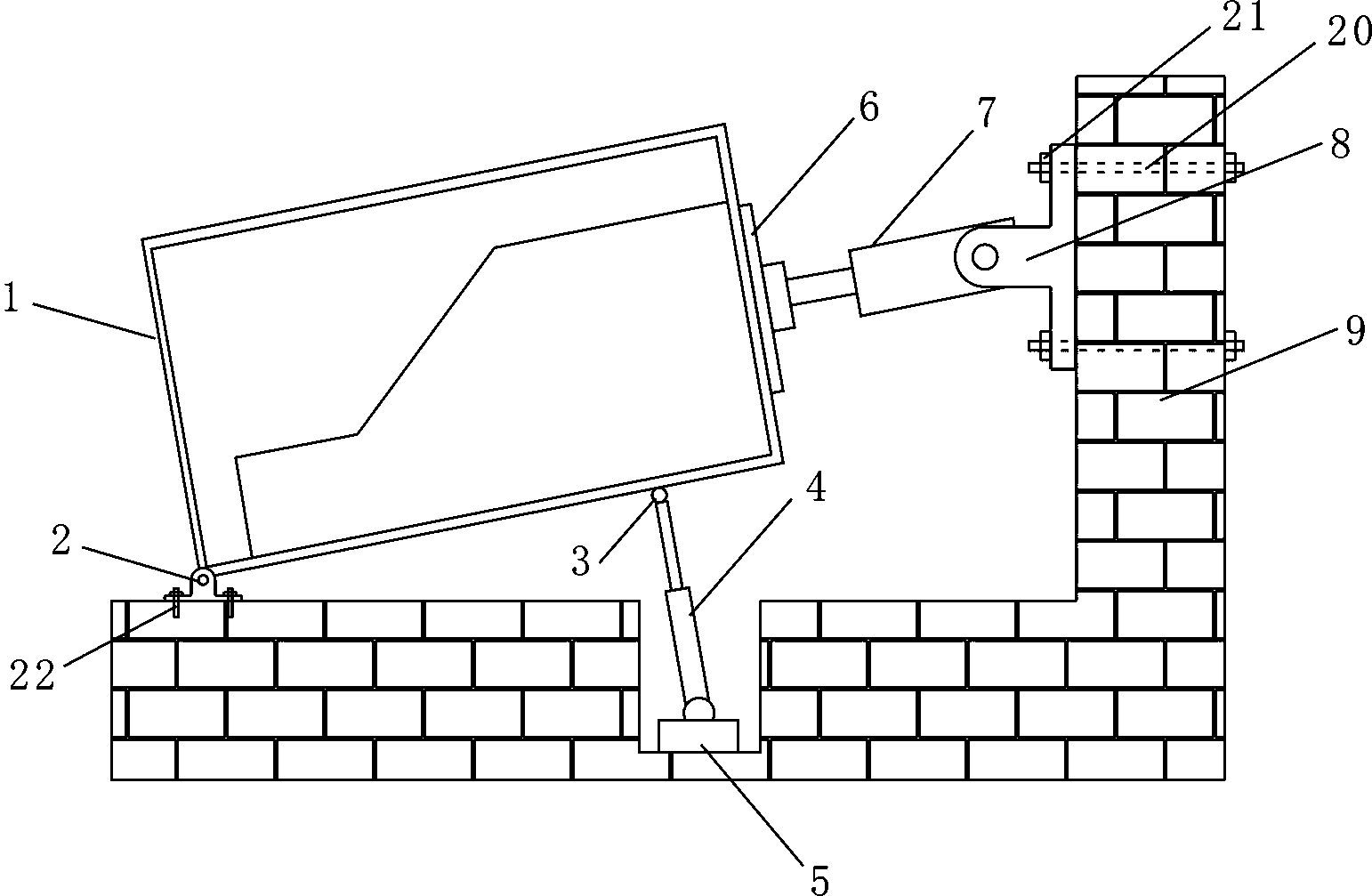 Large movable lateral uplifting composite lading slope physical model test apparatus