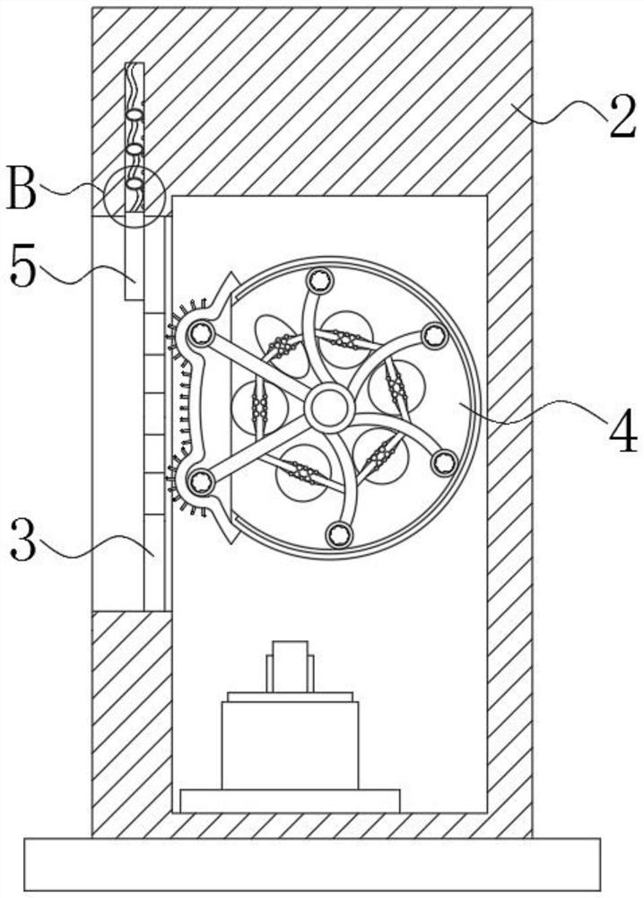 Atmospheric environmental pollution monitoring device suitable for rainy and snowy weather and monitoring method thereof