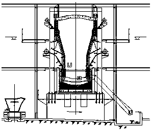 Method, with a side blowing furnace, of treating high-arsenic ore