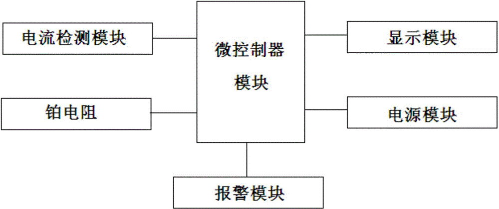 Wind speed monitoring early warning system based on platinum resistor