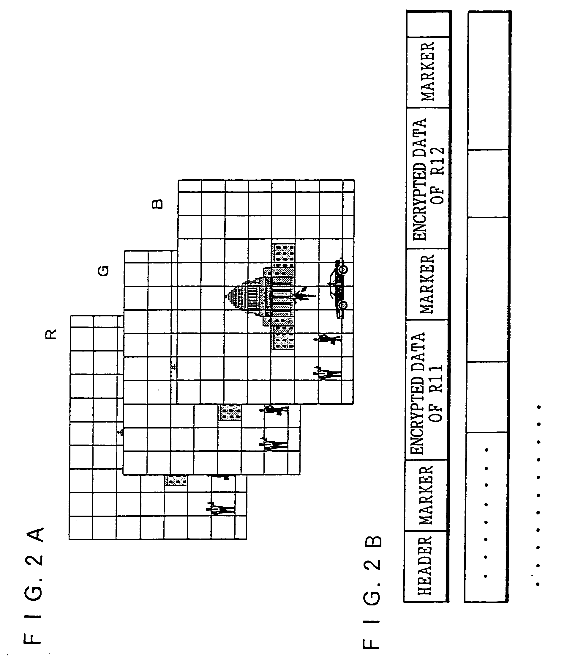 Image encrypting method, image encrypting device, recording medium on which image encrypting procedures are recorded, and recording medium on which encrypted image file is recorded