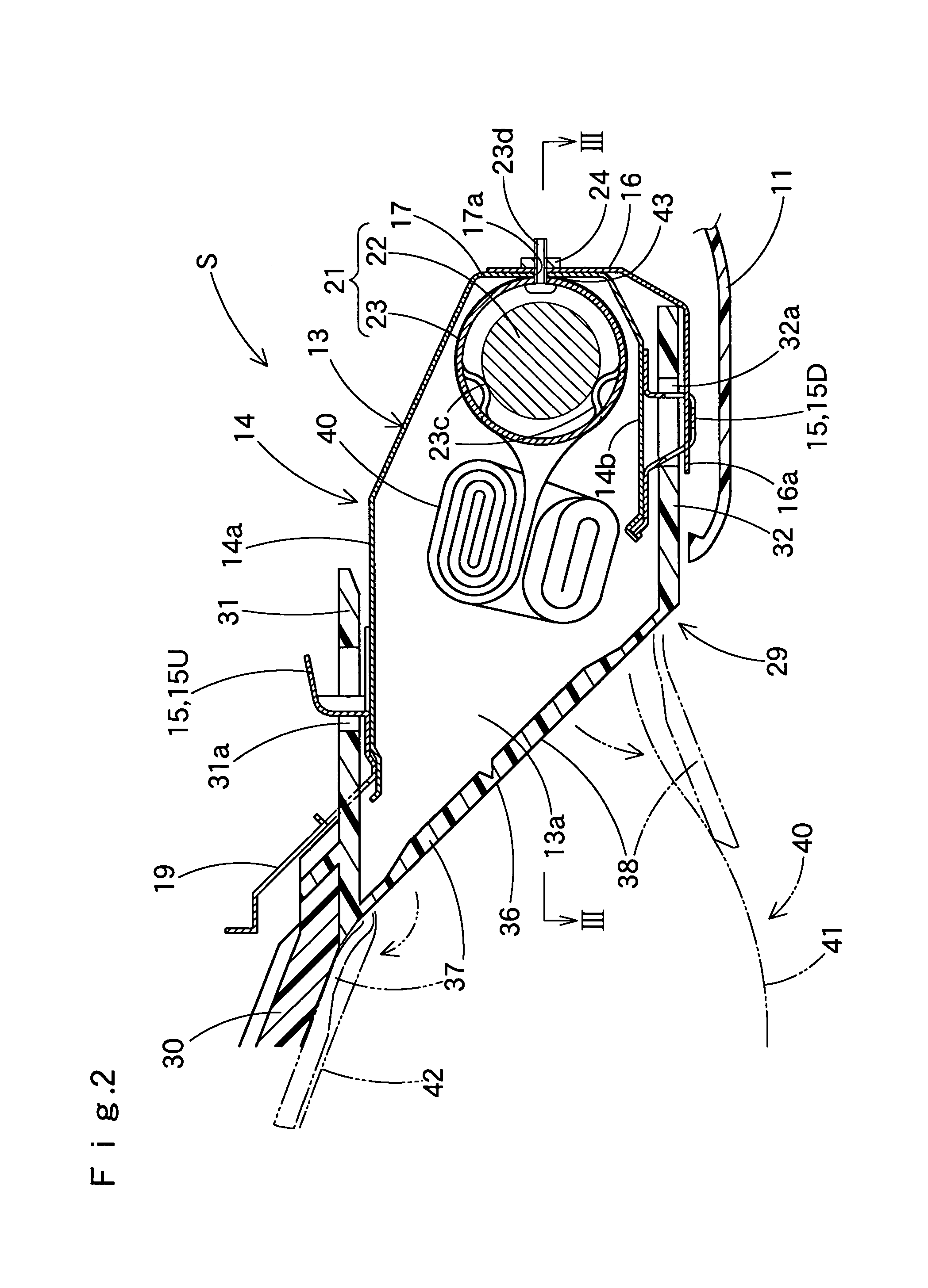 Knee-protecting airbag device