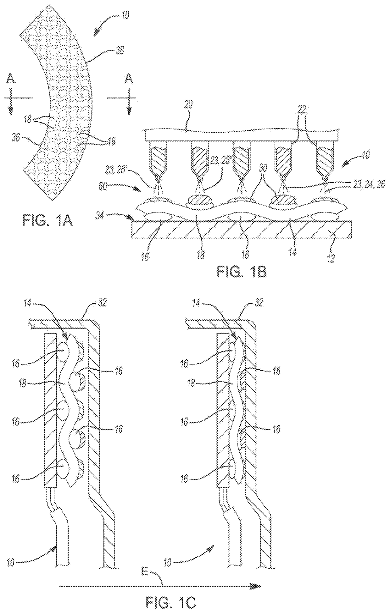 Method for producing an automotive friction material with optimized multi dimensional construction