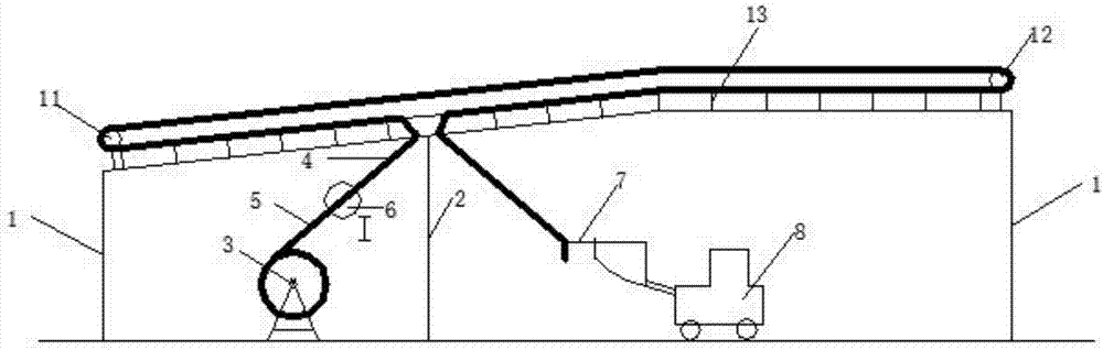 System provided with long belt replacement mechanism and replacement method