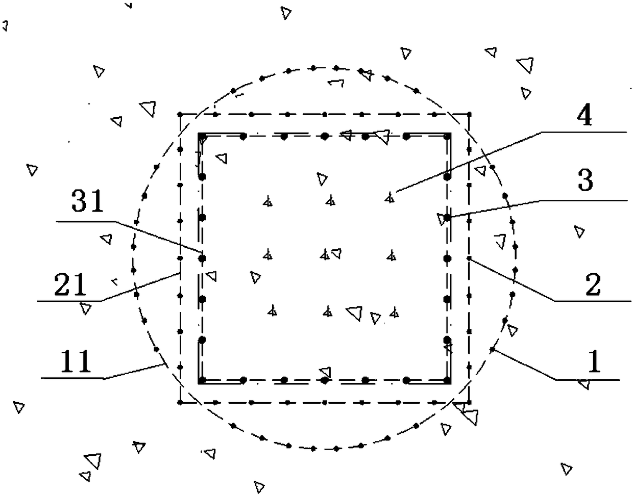 Prefabricated underground silo compound shaft construction method and silo structure