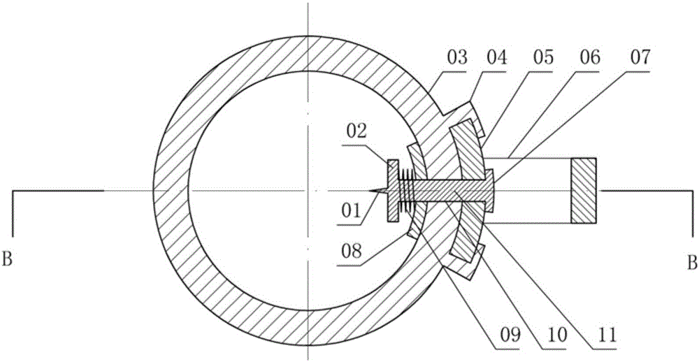 Longitudinal sliding shell crushing mechanism