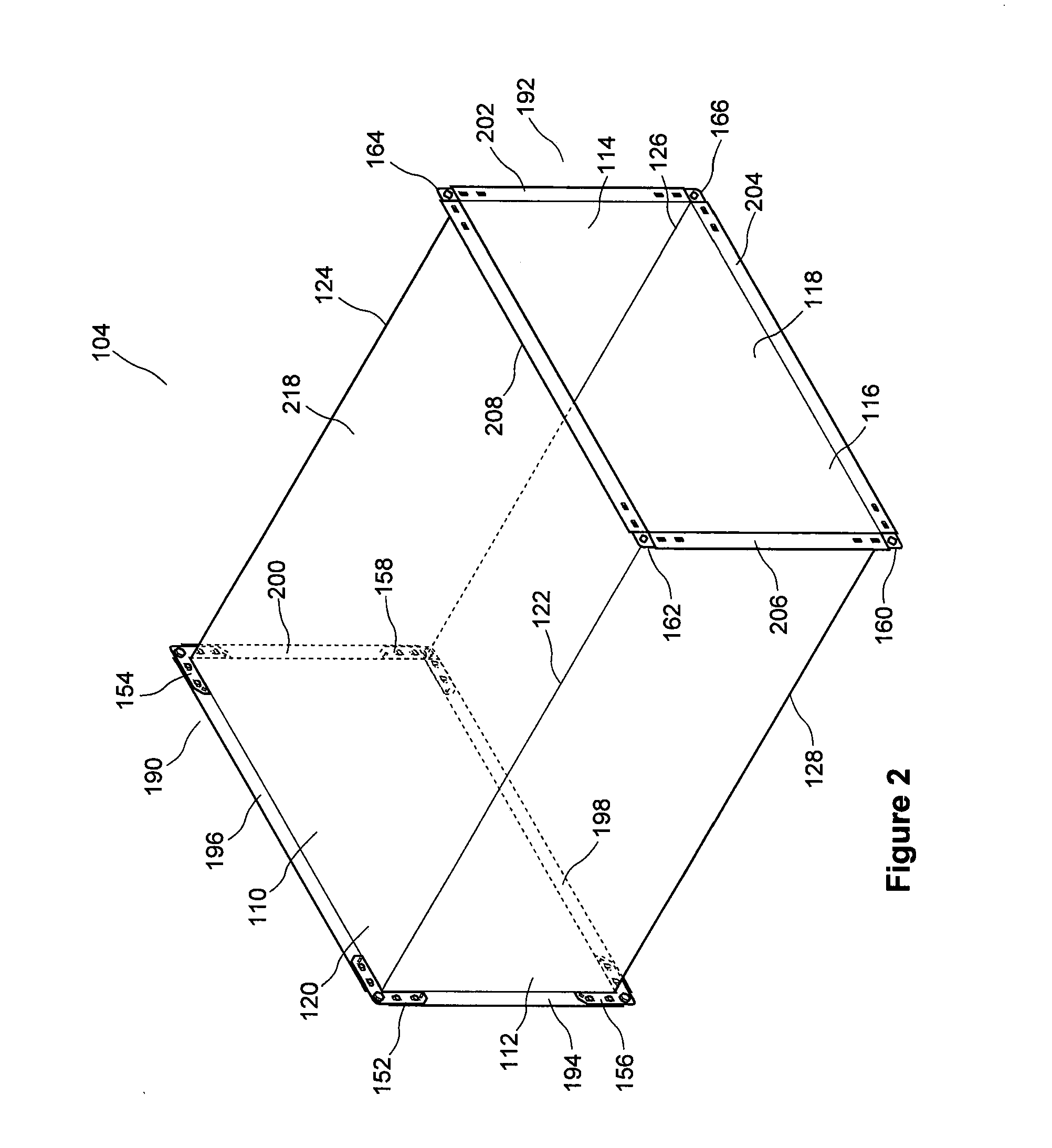 Method and apparatus for suspending duct by inserted corner members