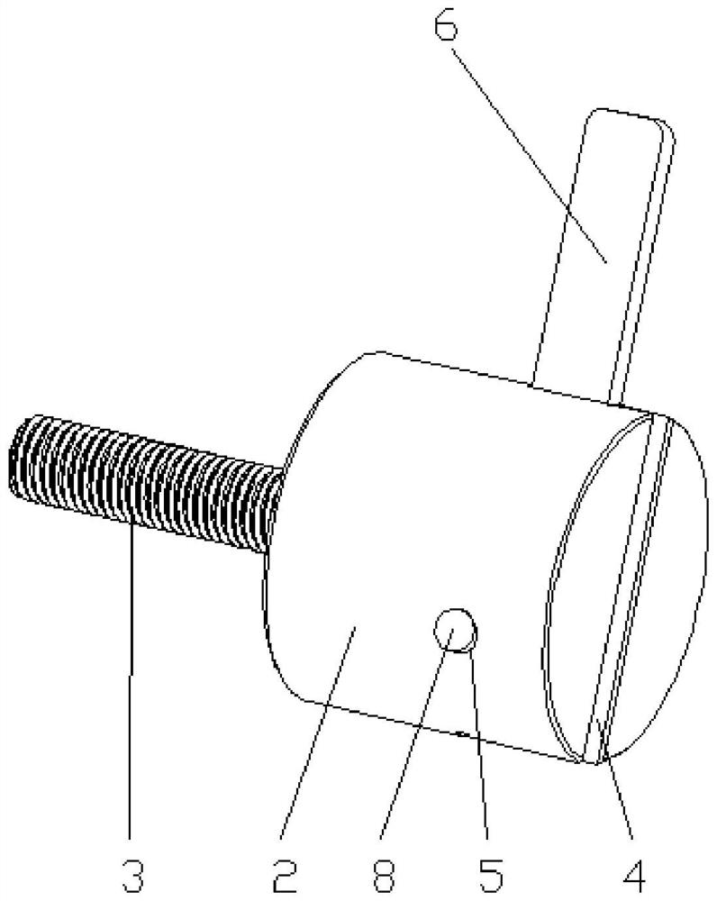 Improved pressing plate bolt structure of sawing machine clamp