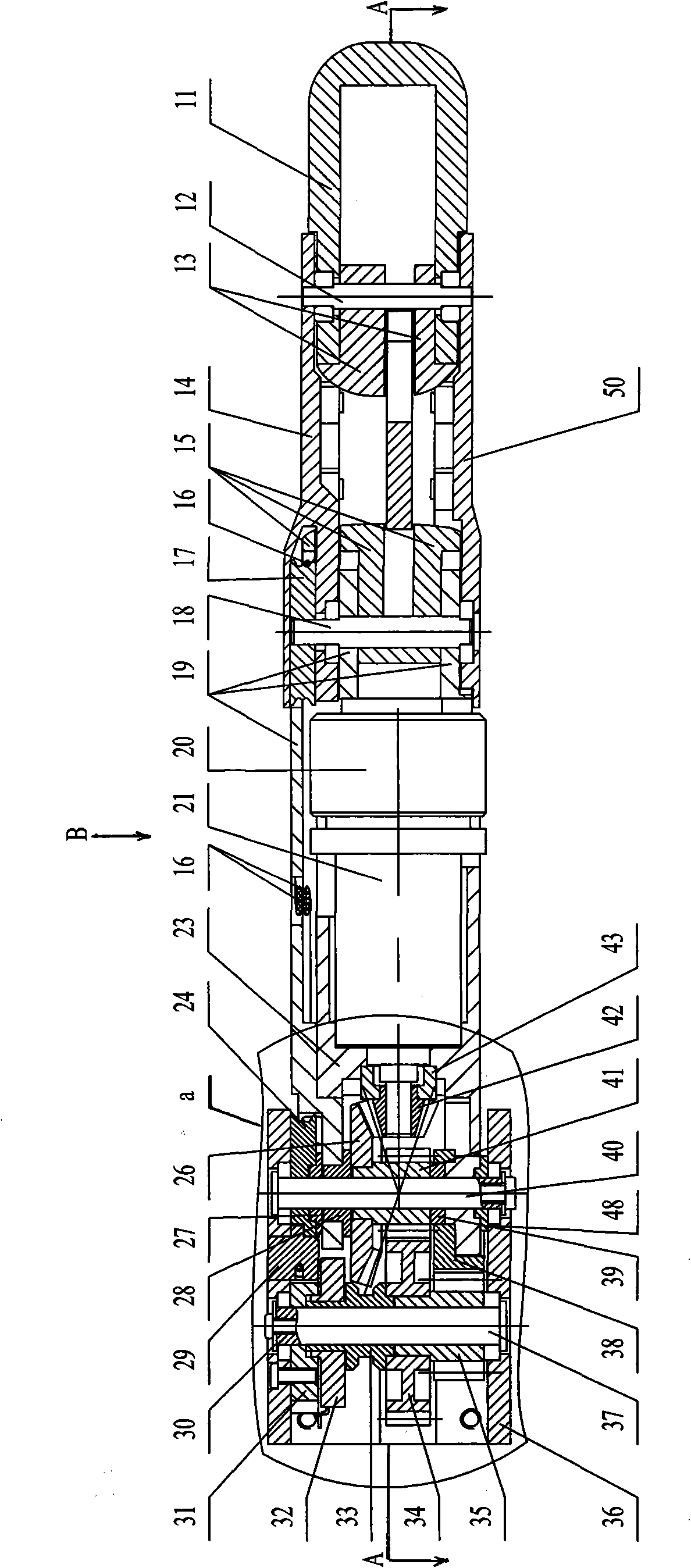 Electric motor built-in false finger