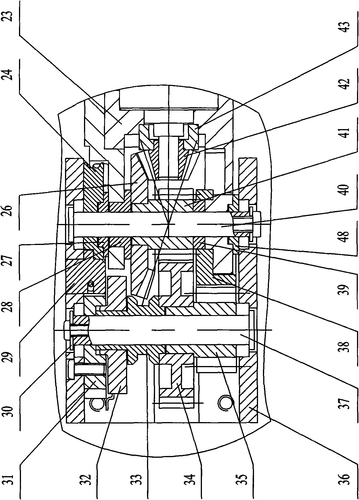 Electric motor built-in false finger