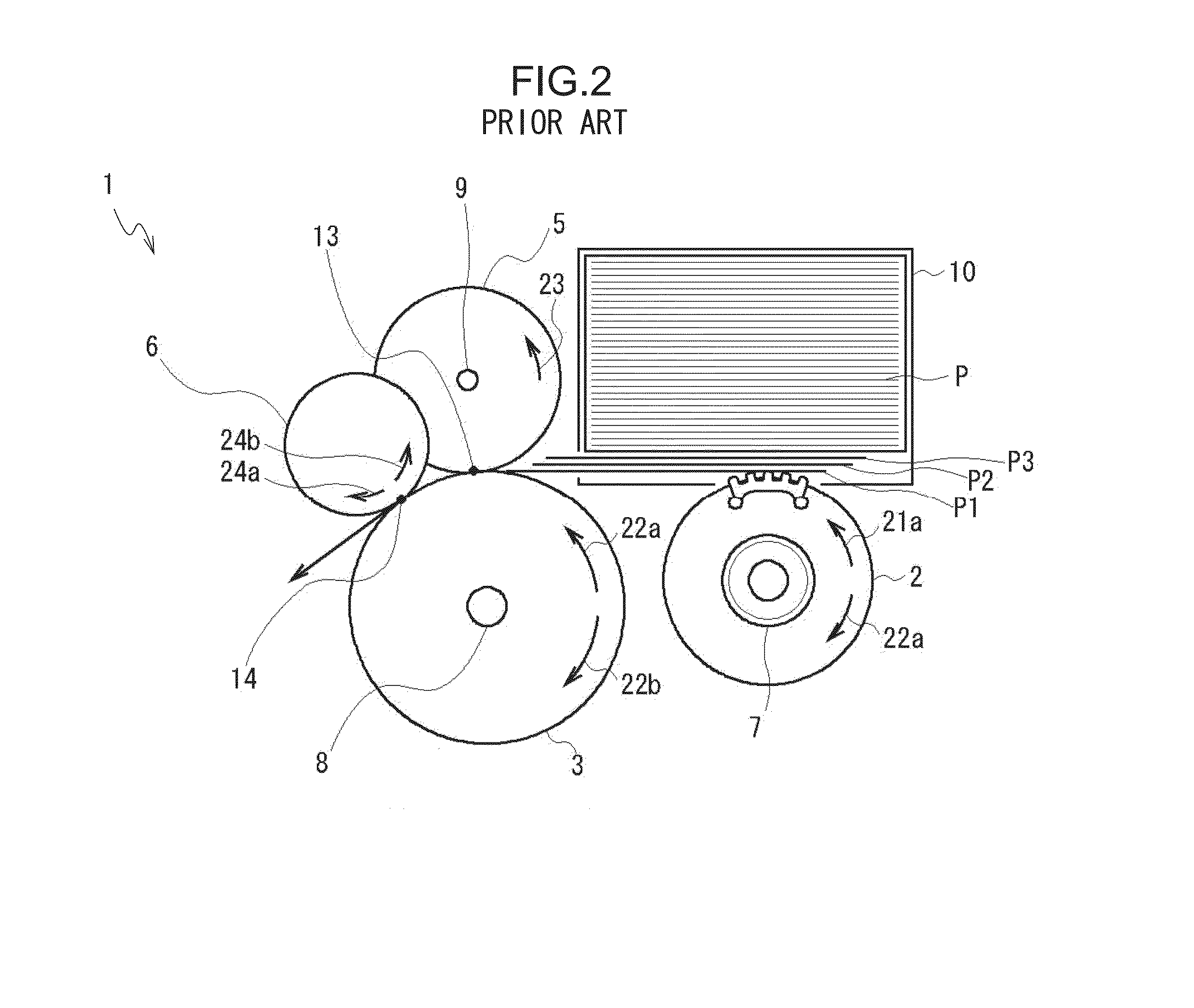 Medium separating and supplying mechanism