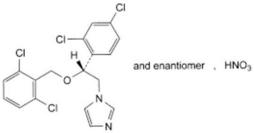 Isoconeazole nitrate liposome nanoparticles creams and preparation method of the same