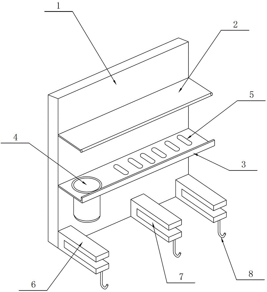 Novel kitchen rack