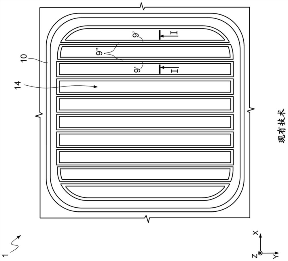 Semiconductor MPS diode with reduced current-crowding effect and method of manufacturing same