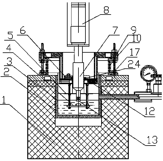 Experiment-type metallic solution cavitation corrosion apparatus