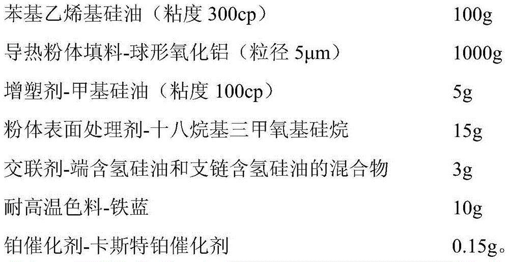 A kind of organosilicon high thermal conductivity mud and preparation method thereof