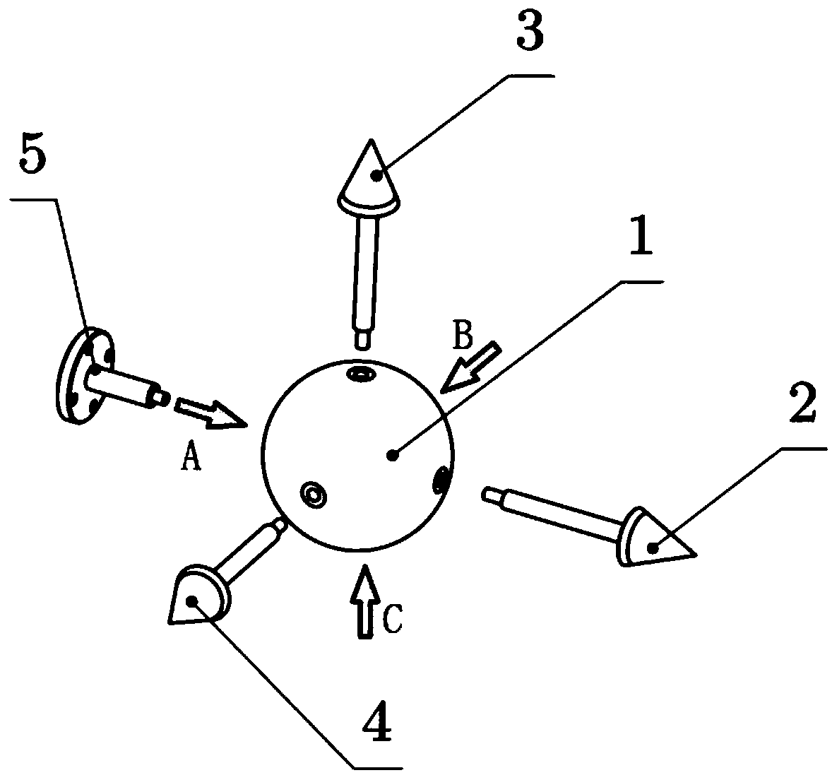 Tail end coordinate ball for robot demonstration